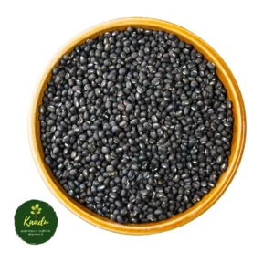 organic black gram / Urad dal whole black kept in a bowl