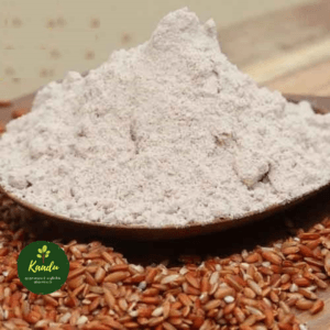 Red Rice puttu flour kept in a bowl