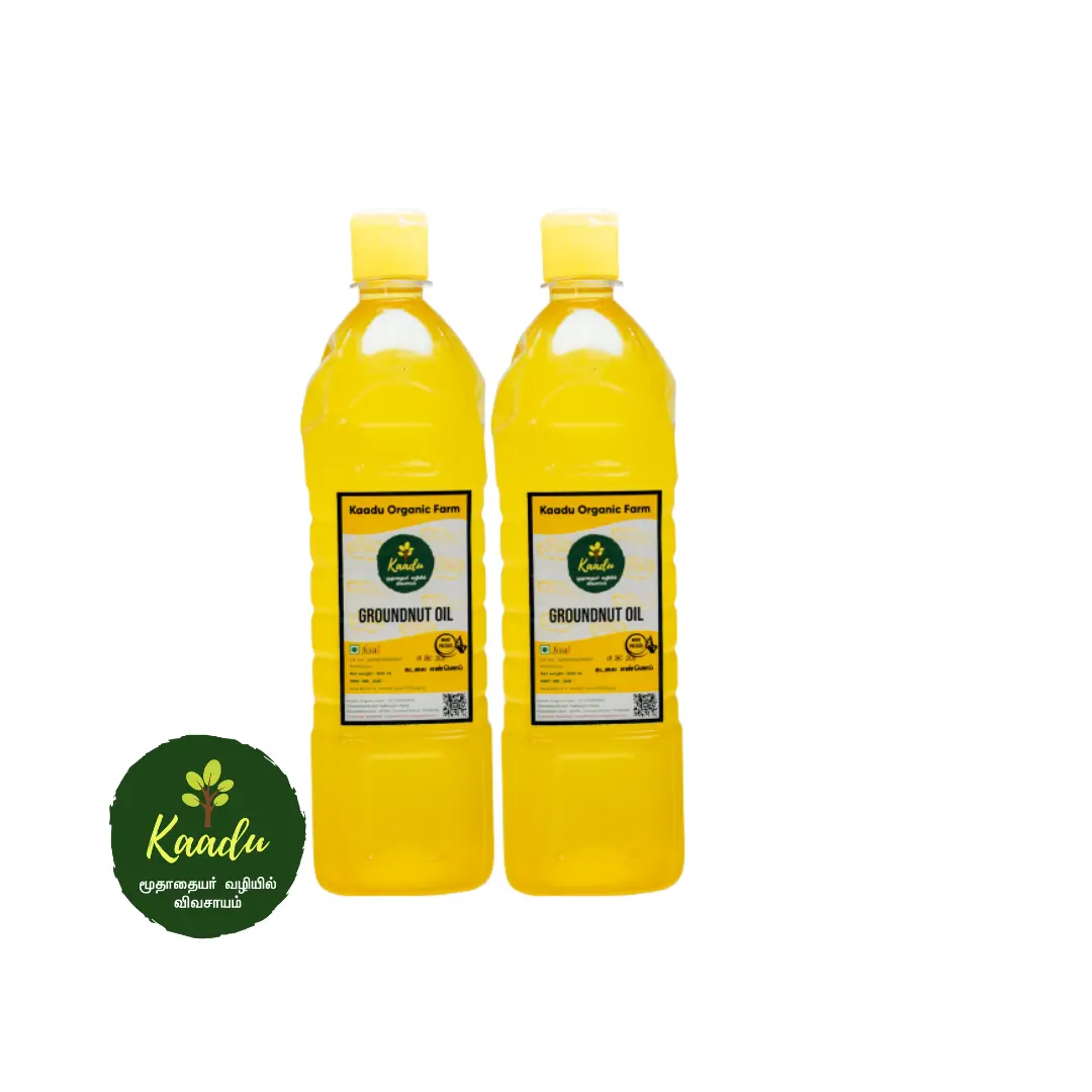 1l bottle of wood pressed groundnut oil